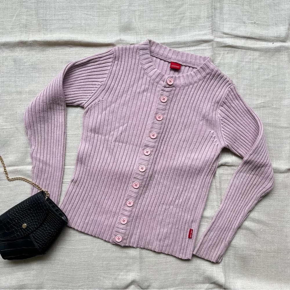 Madame Mauve Ribbed Sweater - Picture 3 of 3